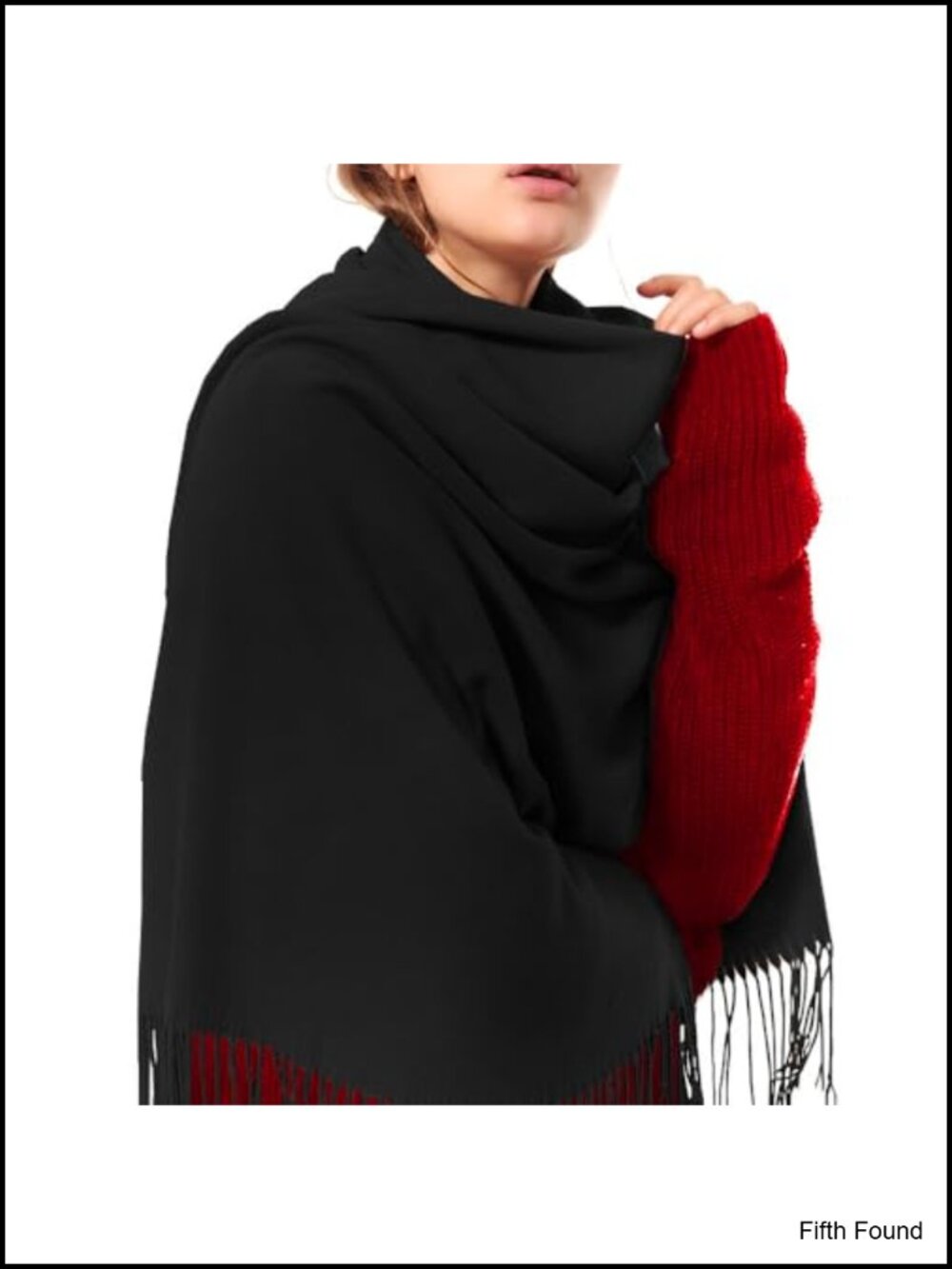 Thick Oversized Wool Blend Pashmina Shawl Wrap Winter Blanket Scarf